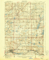 Marshall, Michigan 1923 (1943) USGS Old Topo Map Reprint 15x15 MI Quad 278324