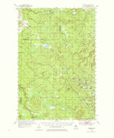 Rousseau, Michigan 1954 (1976) USGS Old Topo Map Reprint 15x15 MI Quad 278462