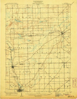 Saline, Michigan 1906 (1906) USGS Old Topo Map Reprint 15x15 MI Quad 278474