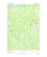 Skandia, Michigan 1958 (1973) USGS Old Topo Map Reprint 15x15 MI Quad 278501