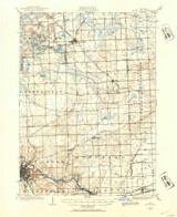 South Lyon, Michigan 1902 (1954) USGS Old Topo Map Reprint 15x15 MI Quad 278512