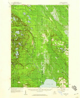 Steuben, Michigan 1958 (1959) USGS Old Topo Map Reprint 15x15 MI Quad 278528