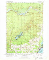 Tawas City, Michigan 1959 (1973) USGS Old Topo Map Reprint 15x15 MI Quad 278537