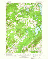 Thompsonville, Michigan 1956 (1966) USGS Old Topo Map Reprint 15x15 MI Quad 278547