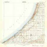 Three Oaks, Michigan 1930 (1946) USGS Old Topo Map Reprint 15x15 MI Quad 278550