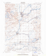 Three Rivers, Michigan 1914 (1966) USGS Old Topo Map Reprint 15x15 MI Quad 278551