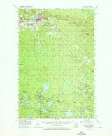 Wakefield, Michigan 1955 (1976) USGS Old Topo Map Reprint 15x15 MI Quad 278577