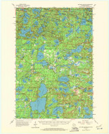 Boulder Junction, Michigan 1955 (1972) USGS Old Topo Map Reprint 15x15 MI Quad 801418