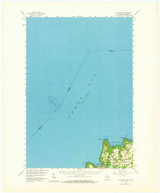 Ellison Bay, Michigan 1960 (1973) USGS Old Topo Map Reprint 15x15 MI Quad 801542