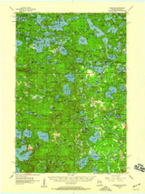Starlake, Michigan 1955 (1959) USGS Old Topo Map Reprint 15x15 MI Quad 803041