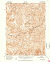 Gasquet, California 1951 (1953) USGS Old Topo Map Reprint 15x15 OR Quad 297541