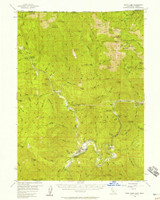 Happy Camp, California 1956 (1958) USGS Old Topo Map Reprint 15x15 OR Quad 297638