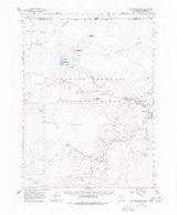 Big Spring Butte, Nevada 1966 (1977) USGS Old Topo Map Reprint 15x15 OR Quad 320719