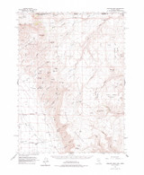 Disaster Peak, Nevada 1961 (1977) USGS Old Topo Map Reprint 15x15 OR Quad 320858
