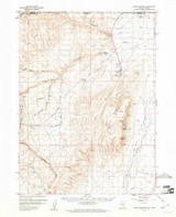 Jordan Meadow, Nevada 1959 (1961) USGS Old Topo Map Reprint 15x15 OR Quad 321023