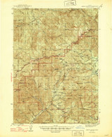 Abbott Butte, Oregon 1947 () USGS Old Topo Map Reprint 15x15 OR Quad 282205