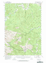 Birkenfeld, Oregon 1955 (1965) USGS Old Topo Map Reprint 15x15 OR Quad 282252