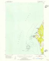 Cape Blanco, Oregon 1954 (1956) USGS Old Topo Map Reprint 15x15 OR Quad 282306