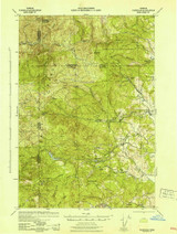 Fairdale, Oregon 1942 () USGS Old Topo Map Reprint 15x15 OR Quad 282485