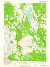 Gerber Reservoir, Oregon 1960 (1963) USGS Old Topo Map Reprint 15x15 OR Quad 282518