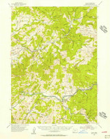 Glide, Oregon 1954 (1957) USGS Old Topo Map Reprint 15x15 OR Quad 282527