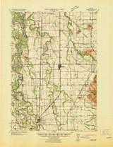 Halsey, Oregon 1941 (1941) USGS Old Topo Map Reprint 15x15 OR Quad 282551