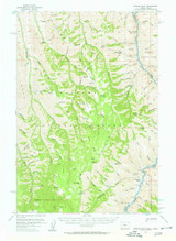 Kernan Point, Oregon 1954 (1958) USGS Old Topo Map Reprint 15x15 OR Quad 282624
