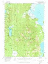 Lake of the Woods, Oregon 1955 (1973) USGS Old Topo Map Reprint 15x15 OR Quad 282637