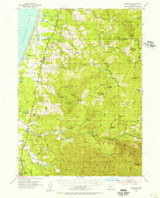 Langlois, Oregon 1954 (1956) USGS Old Topo Map Reprint 15x15 OR Quad 282644