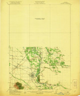 Lebanon, Oregon 1921 () USGS Old Topo Map Reprint 15x15 OR Quad 282650