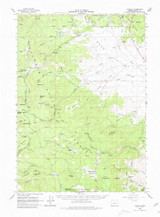 Logdell, Oregon 1961 (1980) USGS Old Topo Map Reprint 15x15 OR Quad 282661