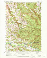 Lyons, Oregon 1951 (1972) USGS Old Topo Map Reprint 15x15 OR Quad 282676