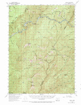 Marial, Oregon 1954 (1984) USGS Old Topo Map Reprint 15x15 OR Quad 282692