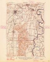 Mc Minnville, Oregon 1926 (1948) USGS Old Topo Map Reprint 15x15 OR Quad 282702