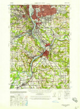 Oregon City, Oregon 1939 (1958) USGS Old Topo Map Reprint 15x15 OR Quad 282775
