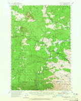 Saddle Mountain, Oregon 1955 (1965) USGS Old Topo Map Reprint 15x15 OR Quad 282858