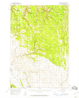 Sled Springs, Oregon 1957 (1959) USGS Old Topo Map Reprint 15x15 OR Quad 282896