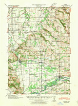 Stayton, Oregon 1941 () USGS Old Topo Map Reprint 15x15 OR Quad 282910