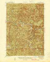 Tidewater, Oregon 1942 (1945) USGS Old Topo Map Reprint 15x15 OR Quad 282953