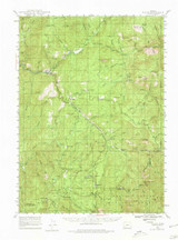 Tiller, Oregon 1944 (1990) USGS Old Topo Map Reprint 15x15 OR Quad 282960