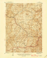 Tiller, Oregon 1944 (1946) USGS Old Topo Map Reprint 15x15 OR Quad 282963
