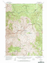 Timber, Oregon 1955 (1963) USGS Old Topo Map Reprint 15x15 OR Quad 282966