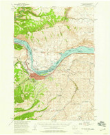 The Dalles, Oregon 1957 (1959) USGS Old Topo Map Reprint 15x15 OR Quad 244253