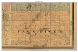 Fawn River, Michigan 1897 Old Town Map Custom Print - St. Joseph Co.