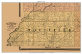 Mottville, Michigan 1897 Old Town Map Custom Print - St. Joseph Co.