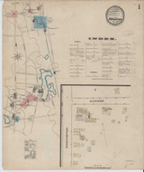 Abington Massachusetts 1885 - Fire Insurance Index - Old Map Reprint