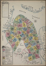 Boston Massachusetts 1895 V1 - Fire Insurance Index - Old Map Reprint