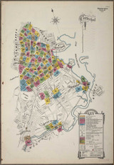 Boston Massachusetts 1899 V8 - Fire Insurance Index - Old Map Reprint