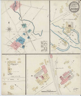 Bridgewater Massachusetts 1885 - Fire Insurance Index - Old Map Reprint