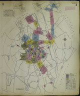 Leominster Massachusetts 1952 - Fire Insurance Index - Old Map Reprint